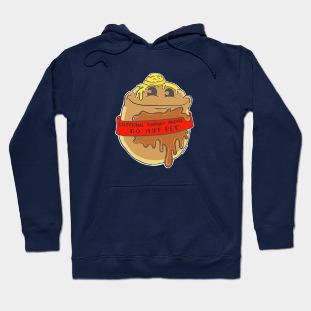 Emotional Support Pancake Hoodie by wartoothdesigns